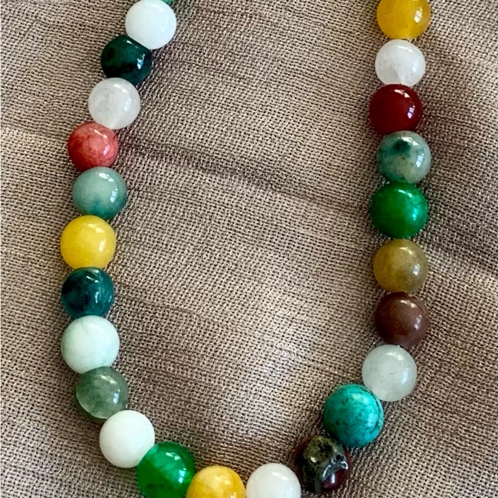 Multi Colored, Multi Gemstone Necklace - image 1